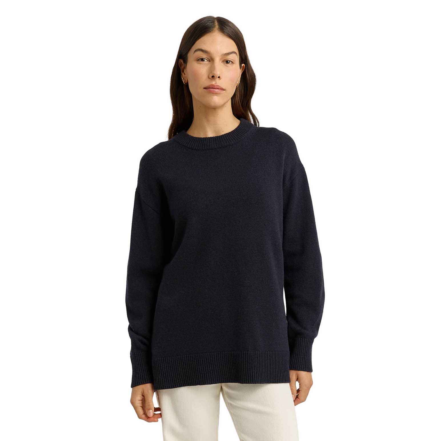 Toorallie Relaxed Longline Crew Jumper